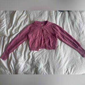 Free People Rose Buttoned Cashmere Cardigan